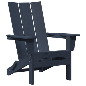 Cadeira Adirondack Dobrável Azul-marinho 74.5x80.5x90 cm HDPE H