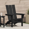 Silla Adirondack Plegable  Negra 74.5x80.5x90 cm HDPE 1