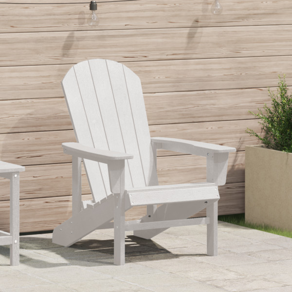 Silla Adirondack  Blanca 74x82x91 cm HDPE D