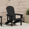Cadeira Adirondack Preta 74x82x91 cm HDPE 1
