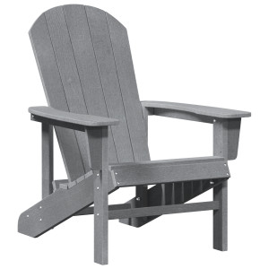 Silla Adirondack  Gris Claro 74x82x91 cm HDPE H