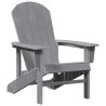 Silla Adirondack  Gris Claro 74x82x91 cm HDPE 2