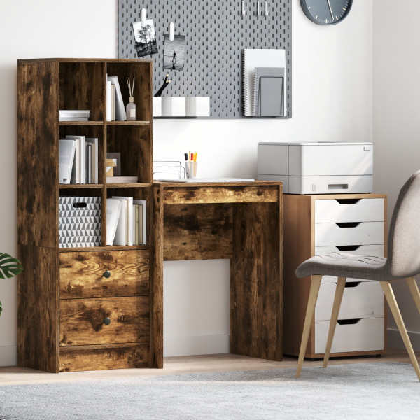 Escritorio de Escritura  Roble Ahumado Madera Elaborada D