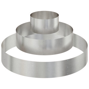 Macetero de Acero Inoxidable Acero Inoxidable Ø 120 cm Duradero H