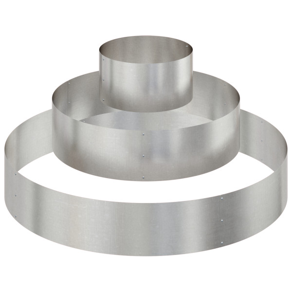 Macetero de Acero Inoxidable Acero Inoxidable Ø 120 cm Duradero M 2