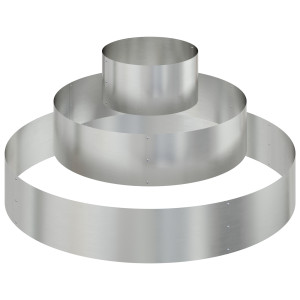 Plantadeira de Metal Aço galvanizado Ø 120 cm Durável H