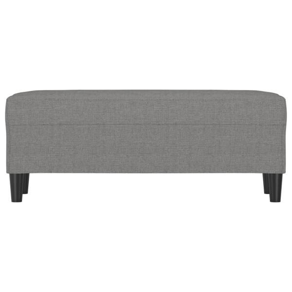 Banco 100x35x41 cm tecido cinza-escuro M 3