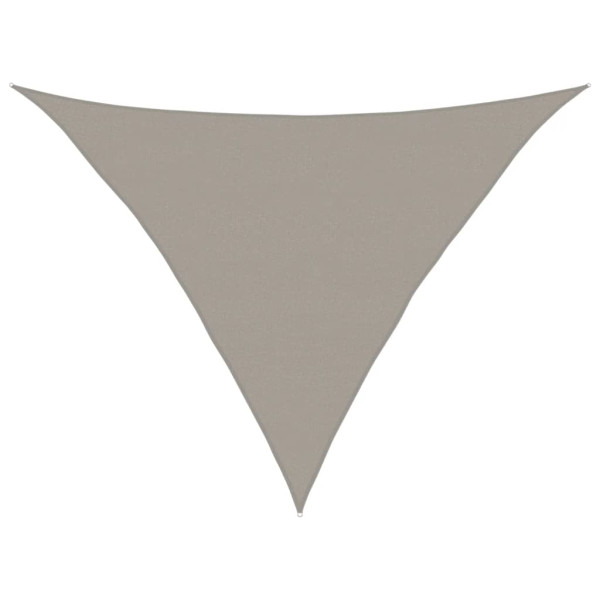 Para-sol estilo vela triangular 160g/m² 5x5x6m PEAD cinza-claro M 2
