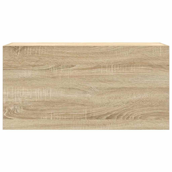Mueble de pared baño madera ingeniería roble sonoma 80x25x40 cm M 5