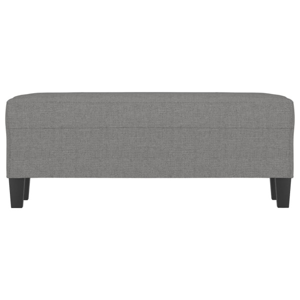 Banco de tela gris oscuro 100x35x41 cm M 3