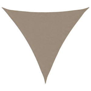 Toldo de vela triangular tela Oxford gris taupe 6x6x6 m H