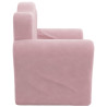Sofá-cama infantil de pelúcia rosa 5