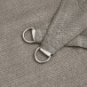 Toldo de vela trapecio HDPE gris claro 160 g/m² 3/4x2 m 5