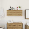 Mueble pared baño madera ingeniería roble artisan 100x25x40 cm 3