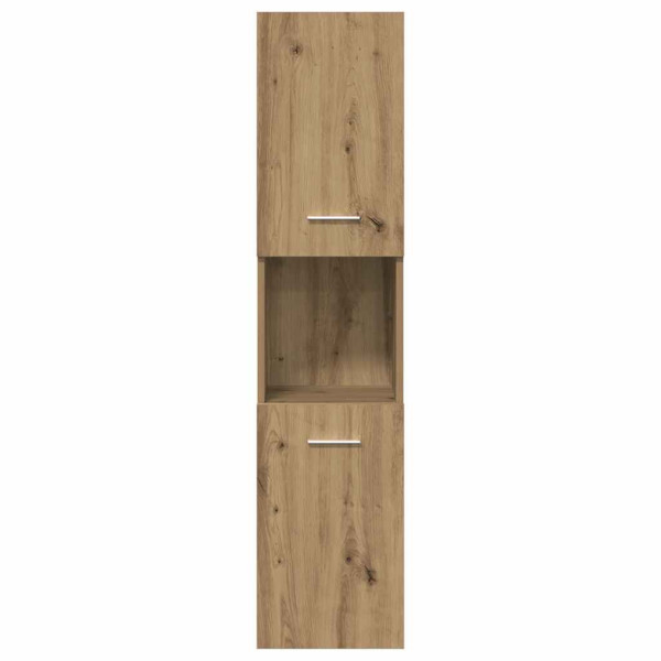Juego de muebles baño 3 piezas madera ingeniería roble artisan M 5