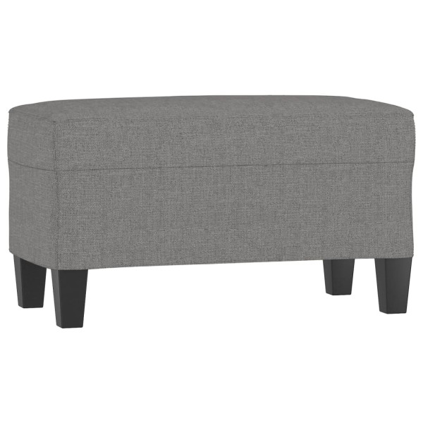 Banco 70x35x41 cm tecido cinzento-escuro M 2