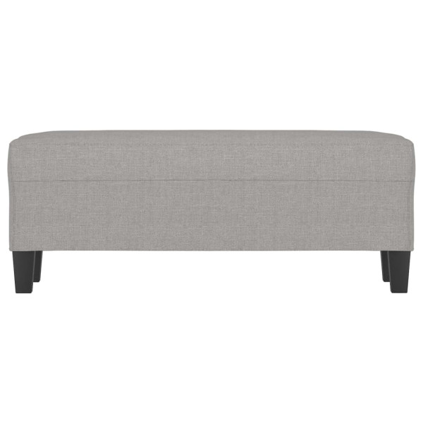 Banco 100x35x41 cm tecido cinza-claro M 3