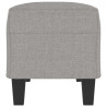 Banco de tela gris claro 100x35x41 cm 4