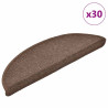 Tapetes de escada 30 pcs 56x17x3 cm castanho café 1
