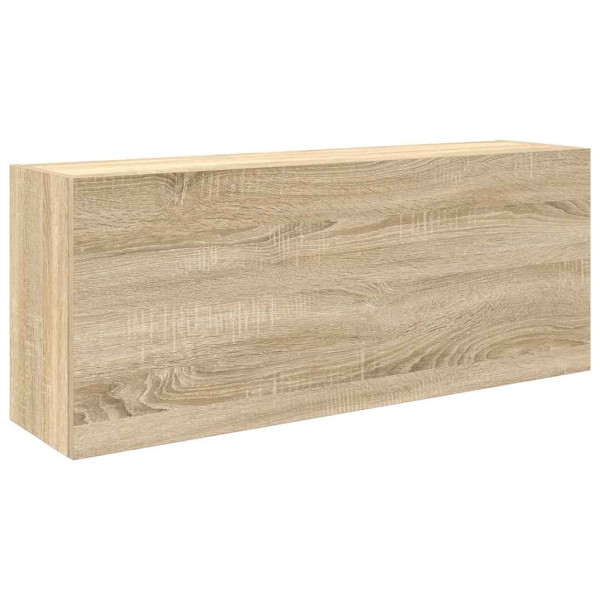 Mueble de pared baño madera ingeniería roble sonoma 100x25x40cm M 2