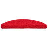Tapetes de escada 30 pcs 56x17x3 cm vermelho 3