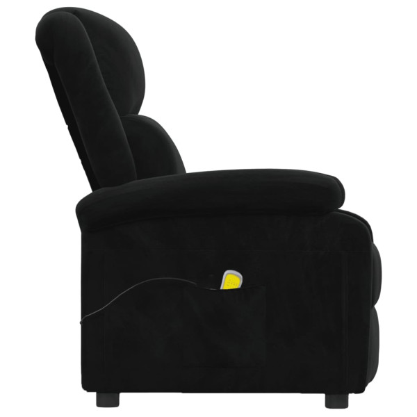 Sillón de masaje de terciopelo negro M 4