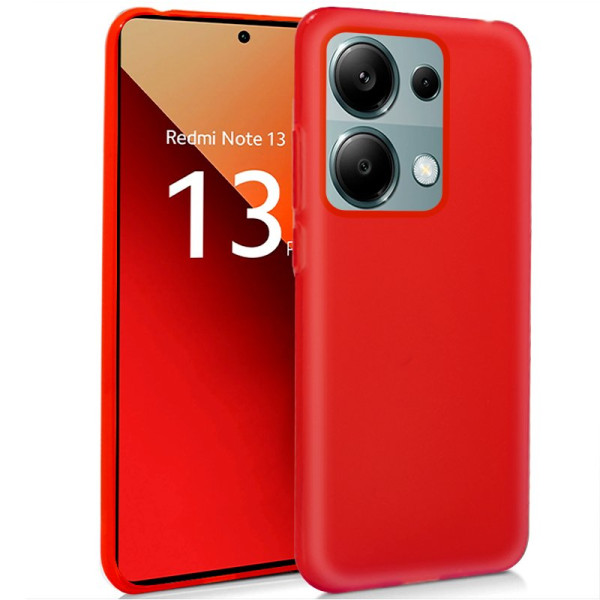 Funda COOL Silicona para Xiaomi Redmi Note 13 Pro / Note 14S / Poco M6 Pro (Rojo) D