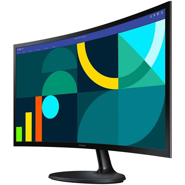 Monitor curvo samsung essential monitor s3 s36gd s24d364gau/ 24'/ full hd/ negro M 3