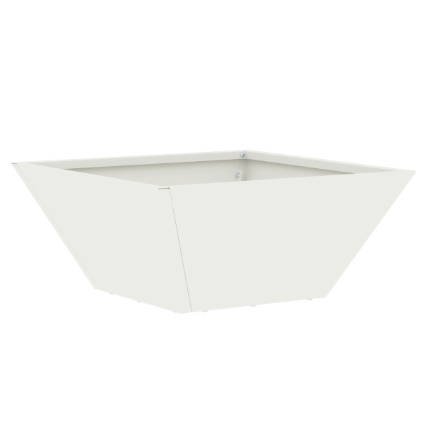 Plantador de Bowl de Jardim Branco 35x35x15 cm em Aço M 2