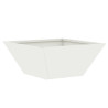 Plantador de Bowl de Jardim Branco 35x35x15 cm em Aço 3