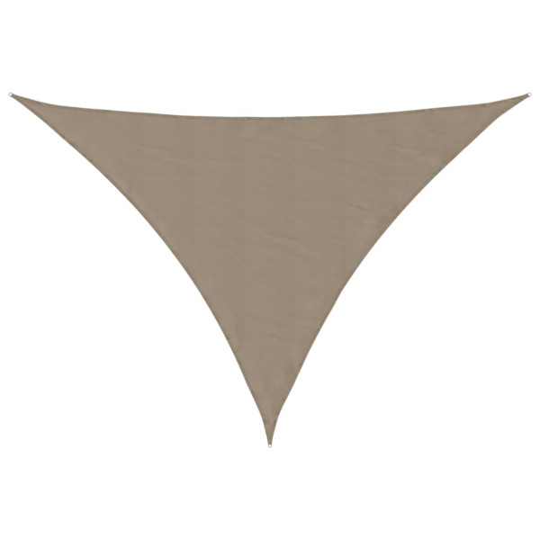 Toldo de vela triangular tela Oxford gris taupe 3x3x4.24 m M 2