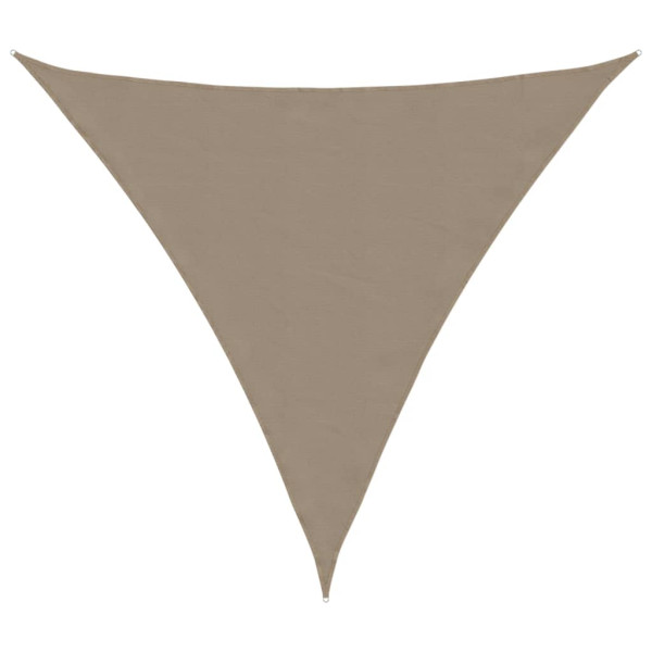 Toldo de vela triangular tela Oxford gris taupe 4.5x4.5x4.5 m M 2