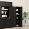 Buffet Alta Carvalho Preto 40x42.5x185 cm Madeira de Engenharia 5