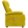 Poltrona de massagens elétrica veludo amarelo 5