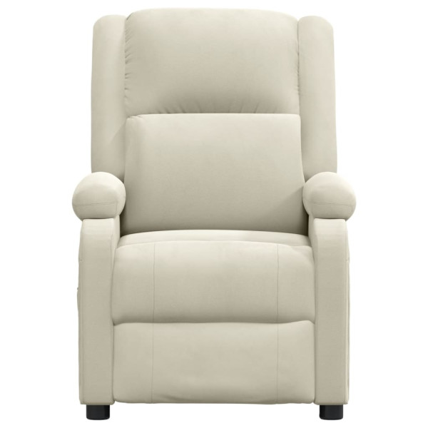 Poltrona de massagens elétrica veludo creme M 4