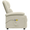 Sillón de masaje eléctrico terciopelo color crema 5