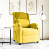 Sillón de masaje de terciopelo amarillo 1