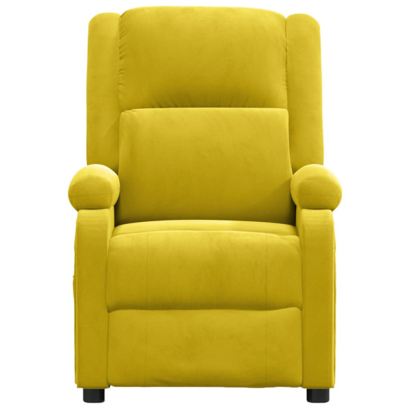Poltrona de massagens veludo amarelo M 3