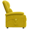 Poltrona de massagens veludo amarelo 4