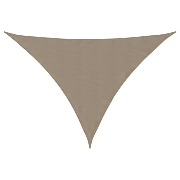 Toldo de vela triangular tela Oxford gris taupe 4x5x5 m M 2