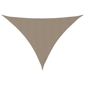 Para-sol vela tecido oxford triangular 3x4x5m cinza-acastanhado H