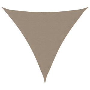 Toldo de vela triangular tela Oxford gris taupe 5x5x5 m H