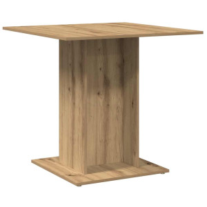 Mesa de comedor madera de ingeniería roble artisan 80x80x75 cm H