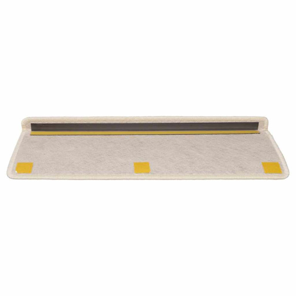 Alfombra autoadhesiva escalera sisal 30 uds 65x21x4 cm Cream M 4