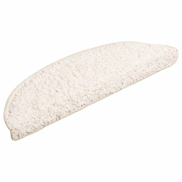 Alfombrilla escalera 30 uds. Blanco 56x17x3 cm M 2