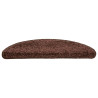 Tapetes de escada 30 pcs 56x17x3 cm castanho 3