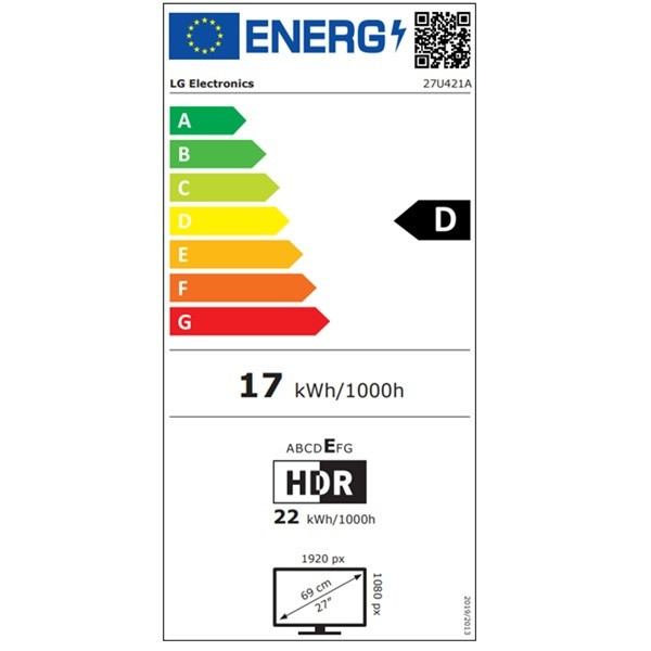 Monitor LG 27" VA 27U421A-B negro M 5
