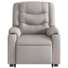 Sillón eléctrico reclinable elevable de tela gris nube 5