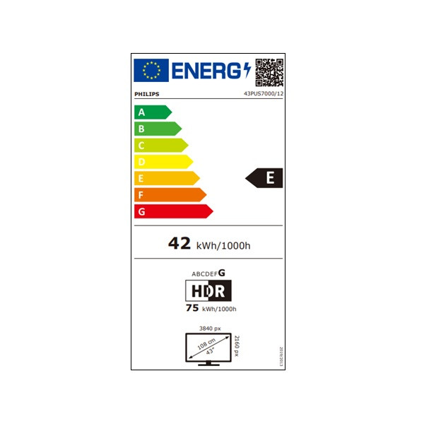 Smart TV PHILIPS 43" LED 4K UHD 43PUS7000 negro M 5
