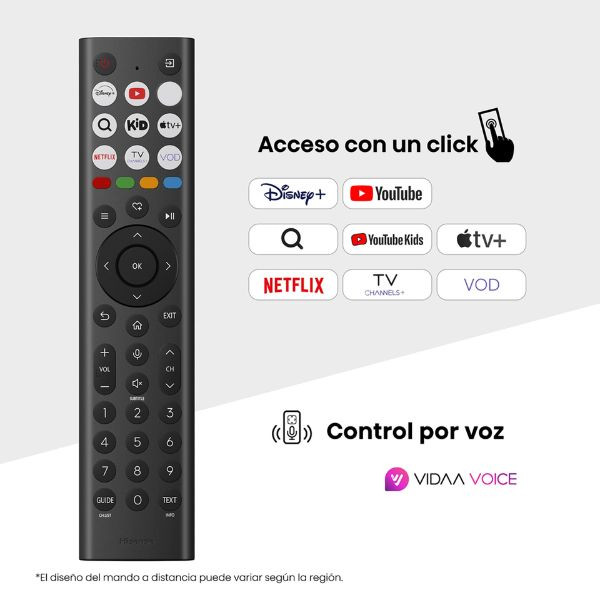 Smart TV HISENSE 43'' UHD 4K 43A6Q negro M 4